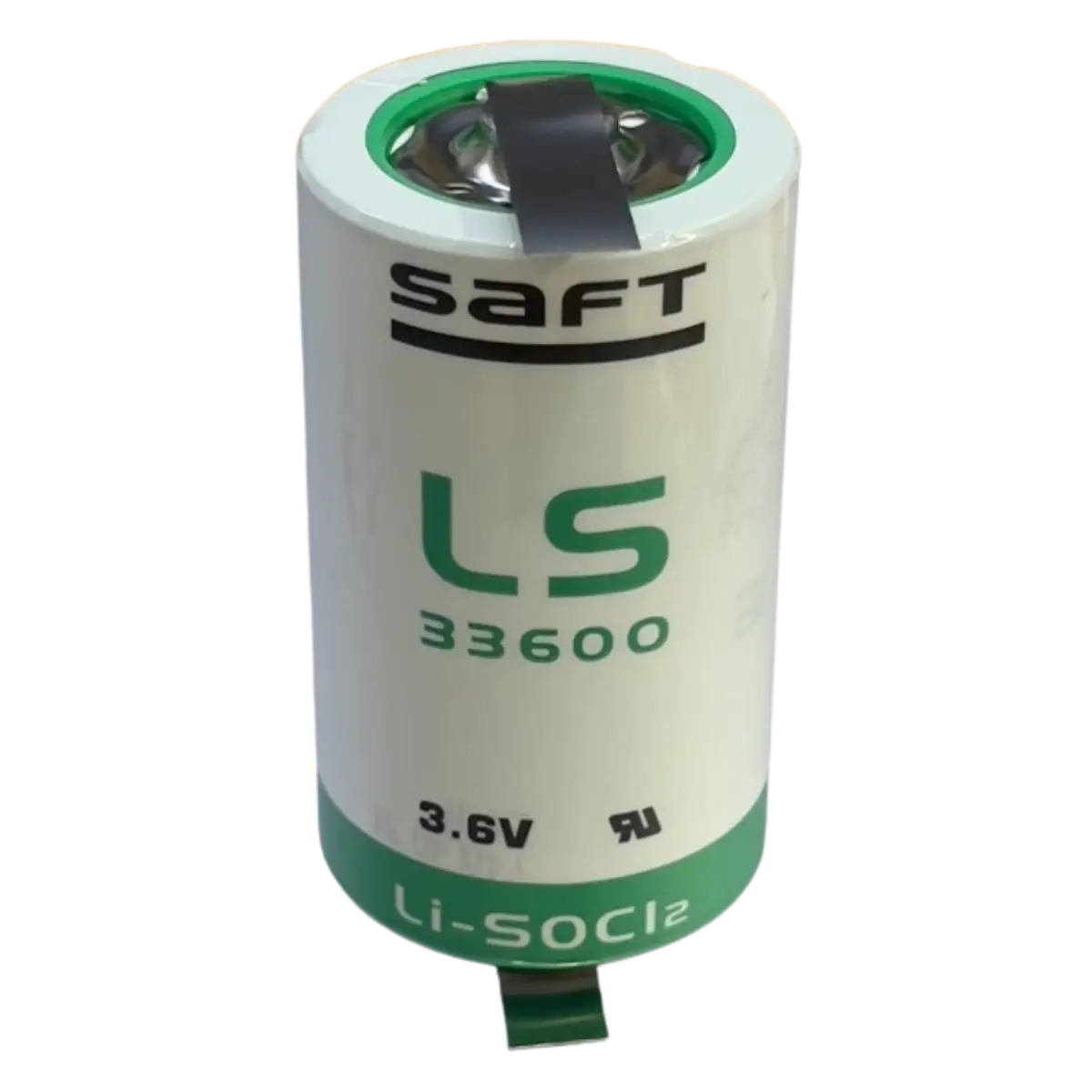 Pile Saft 33600 Lithium 3.6V 13Ah avec languettes