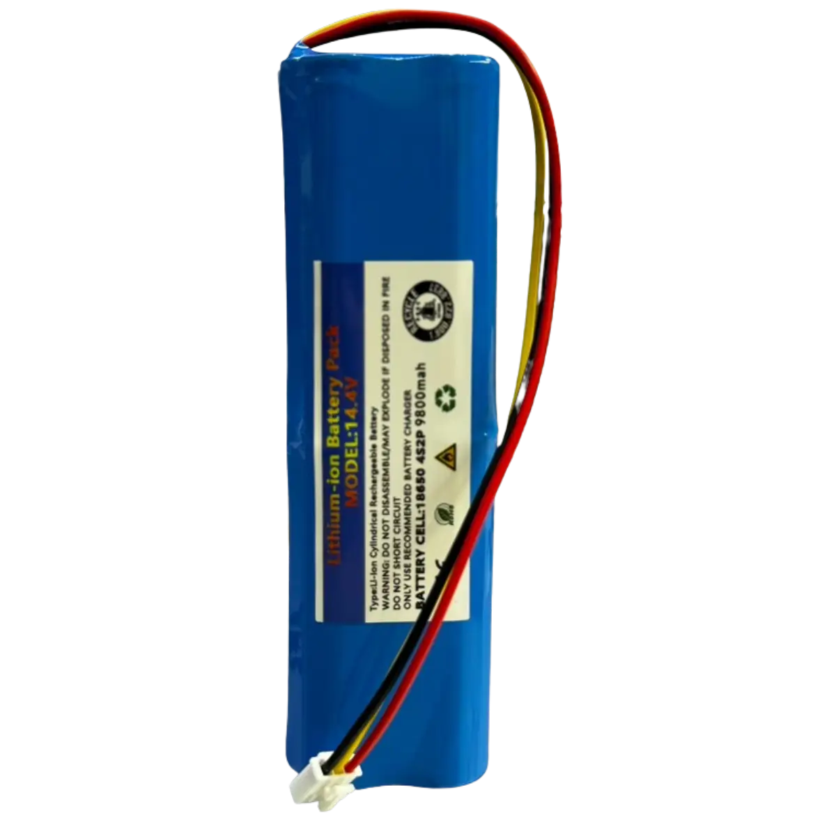 Batterie au lithium 14.4V 9800mAh pour aspirateur connecteur 3 broches