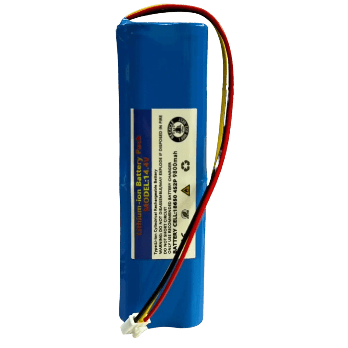 Batterie au lithium 14.4V 9800mAh pour aspirateur connecteur 3 broches