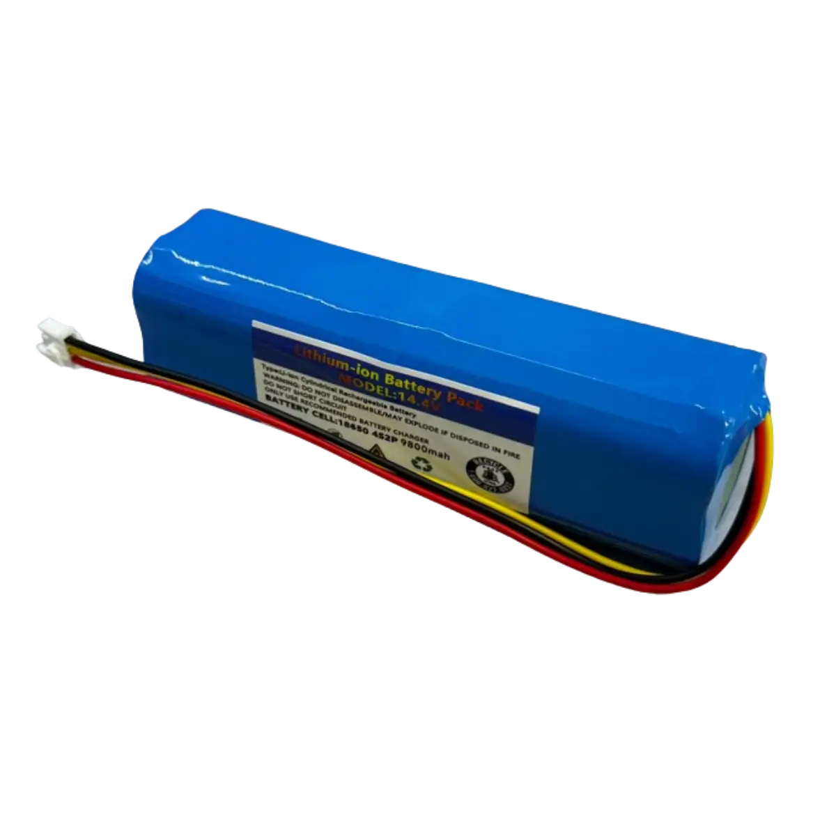 Batterie au lithium 14.4V 9800mAh pour aspirateur connecteur 3 broches