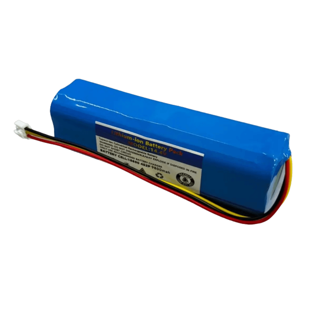 Batterie au lithium 14.4V 9800mAh pour aspirateur connecteur 3 broches