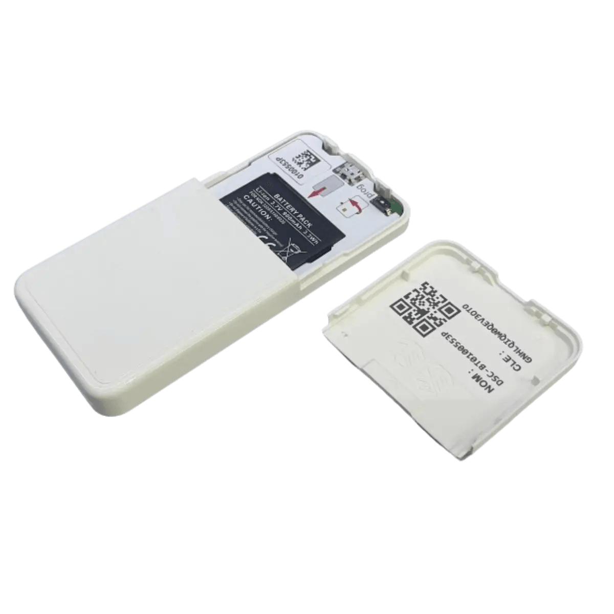 Batterie pour lecteur carte vitale Kapelse KEX008BL et Sensyl DSC