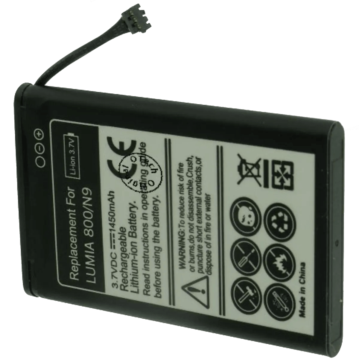 Batterie BV-5JW pour téléphone portable Nokia Lumia 800, N9