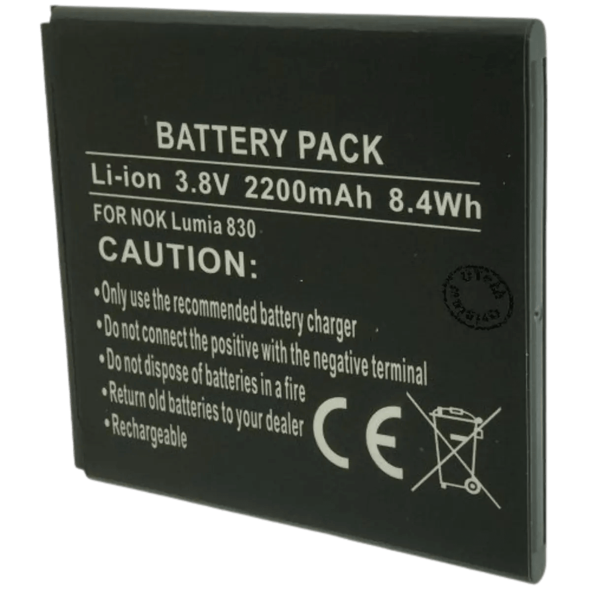 Batterie pour téléphone portable Nokia BV-L4A, 540, 830