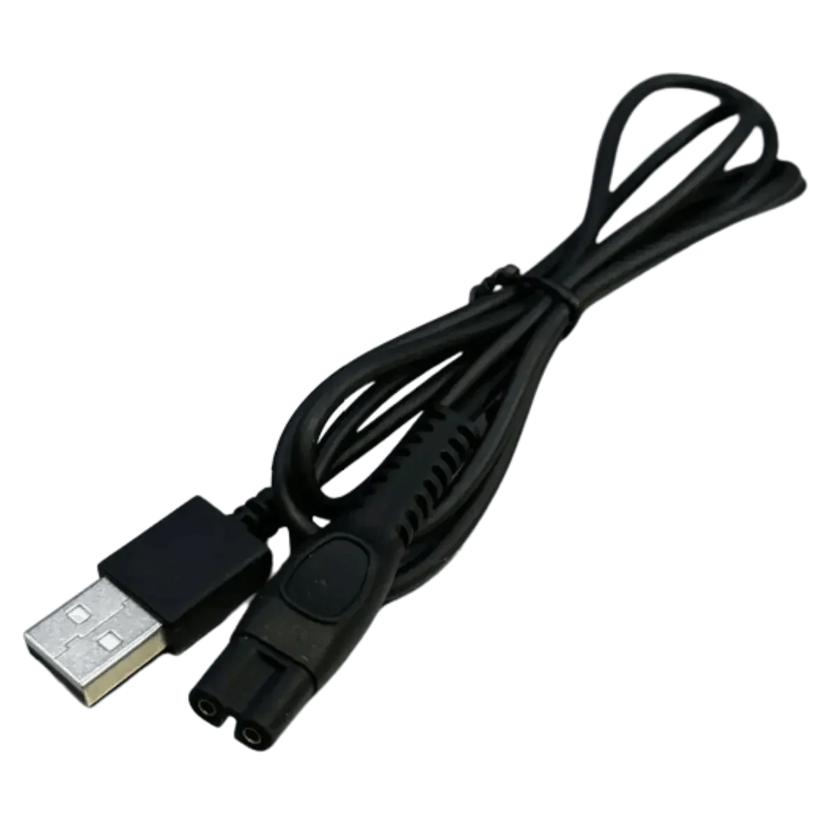 Câble USB Noir De Remplacement Pour Rasoir FLYCO FS371, FS372, Etc. - Faible Perte, Neuf