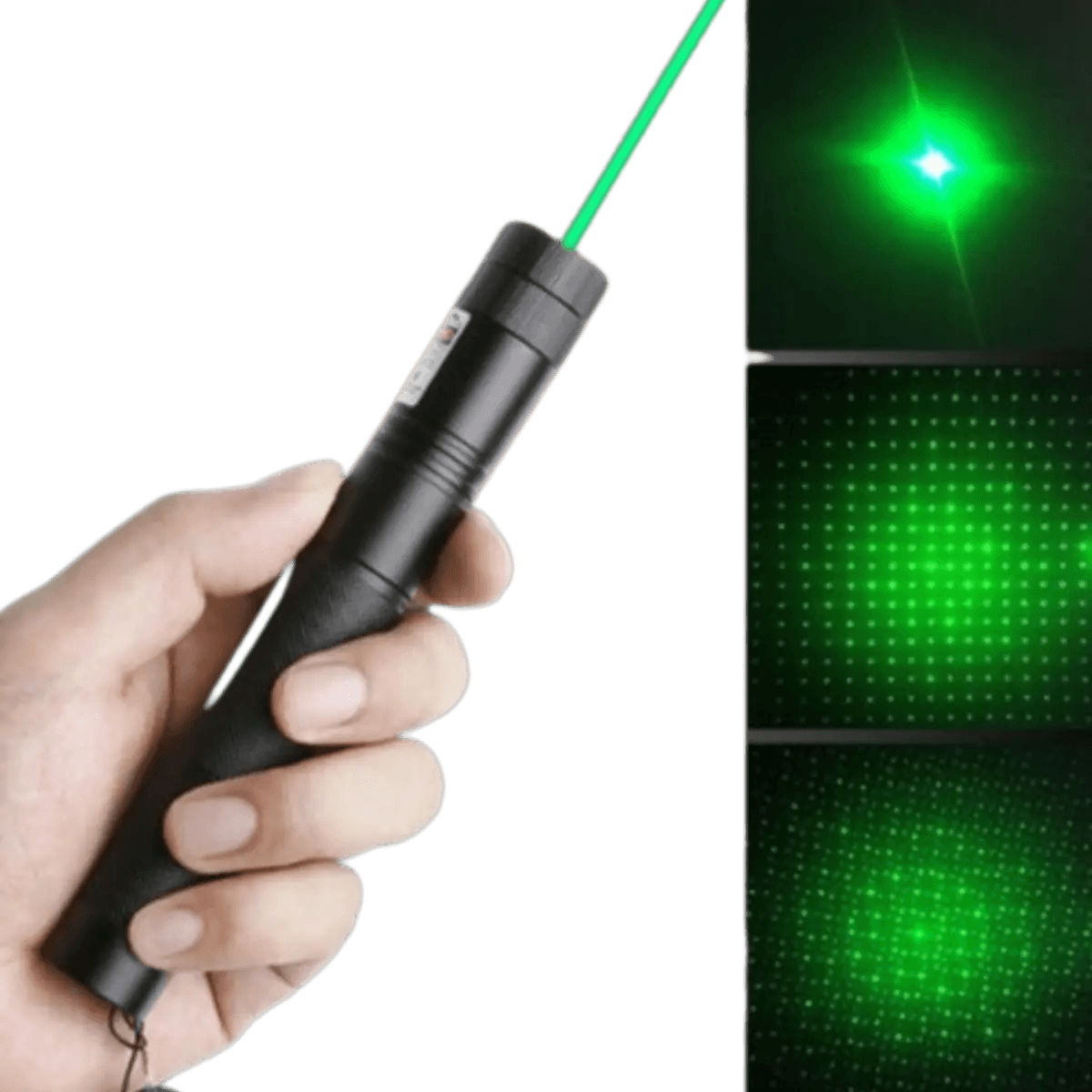 Pointeur laser vert rechargeable avec batterie amovible