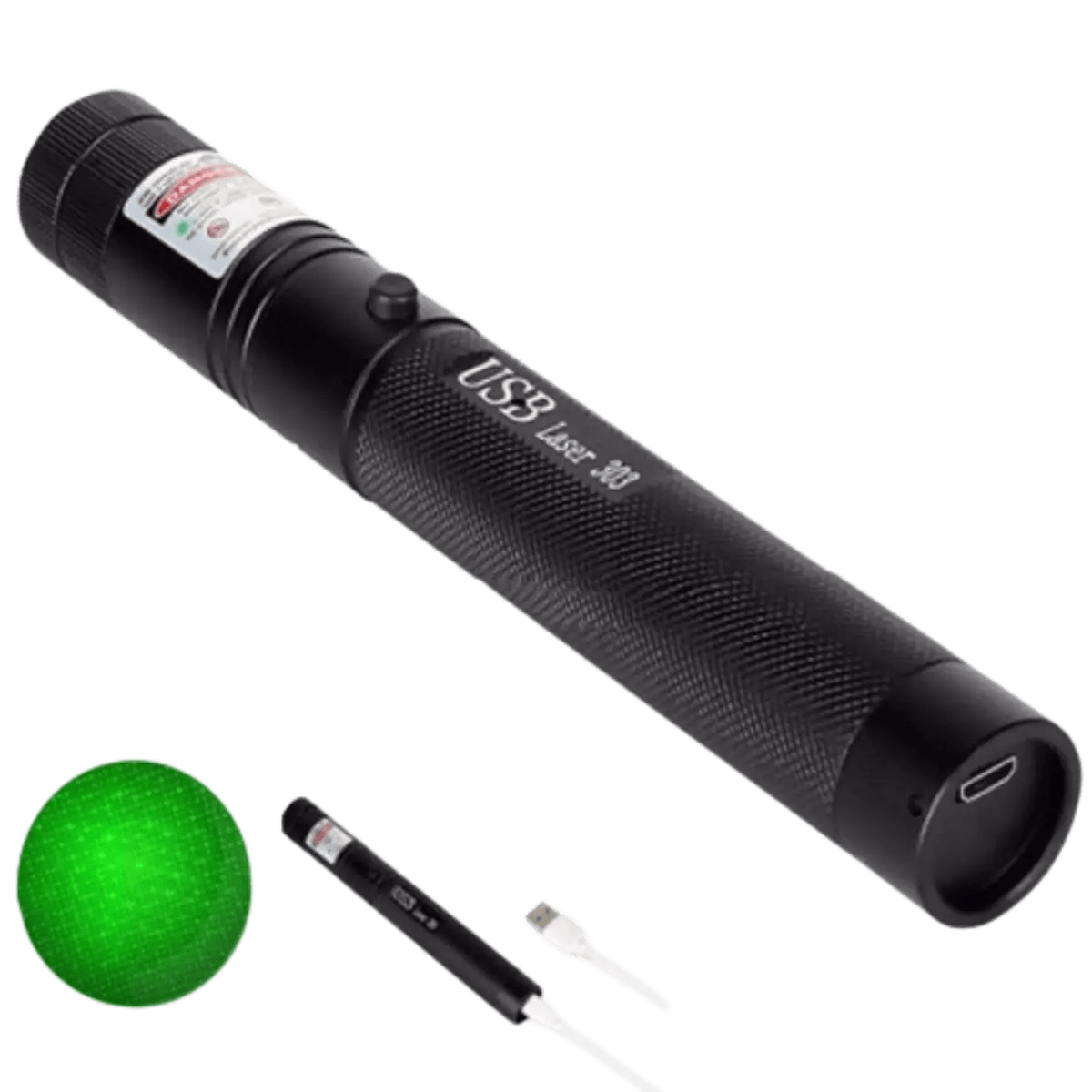 Puissant pointeur laser vert - 303 Torche laser verte haute puissance  10000m Point vert dispositif de mise au point réglable pour la chasse