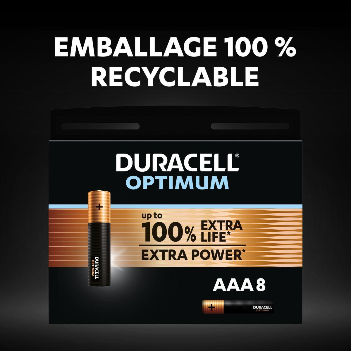 Duracell - Pile Alcaline Plus Power - AA - 8 Piles