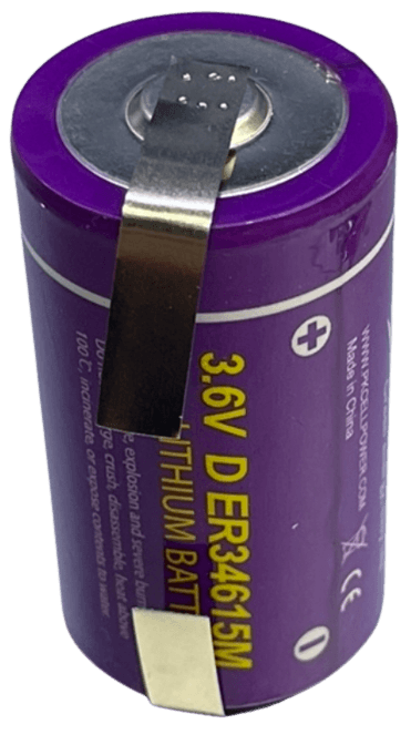 Pile Lithium 3,6v ER34615M D avec languettes à souder Accessoires Energie