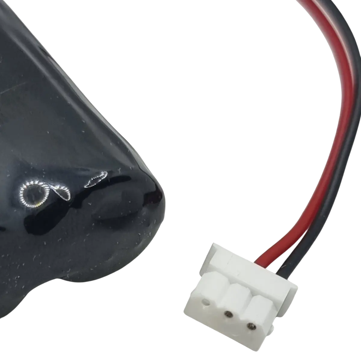 Gros plan connecteur Mini-SPOX 3P pile alarme SURTEC