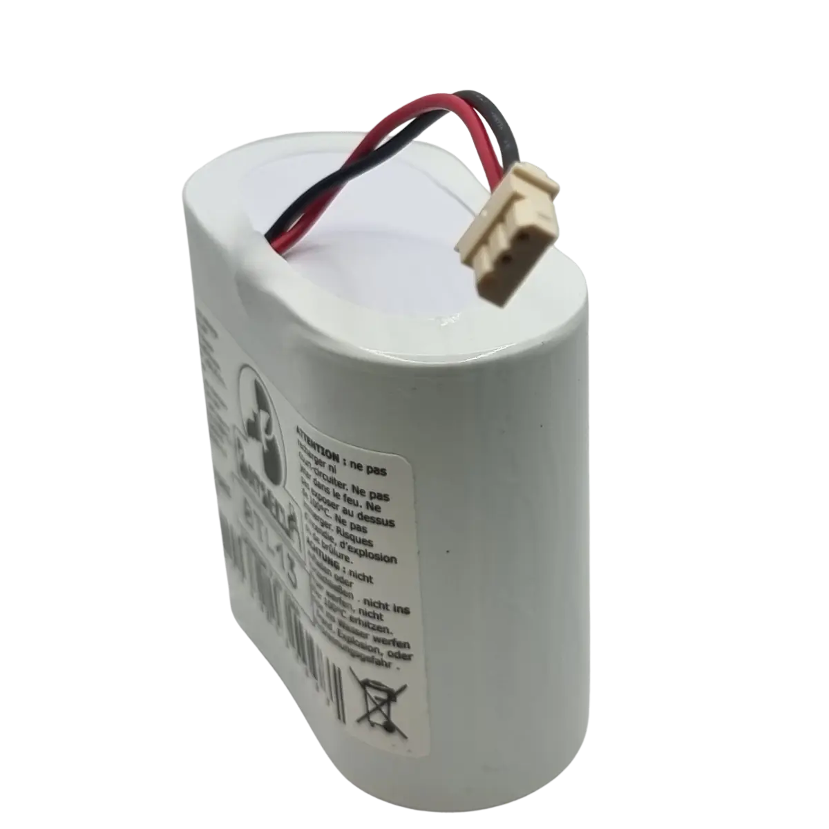 Connecteur Mini-SPOX 3P pile lithium 7.2V alarme RESIDENCIA SURTEC