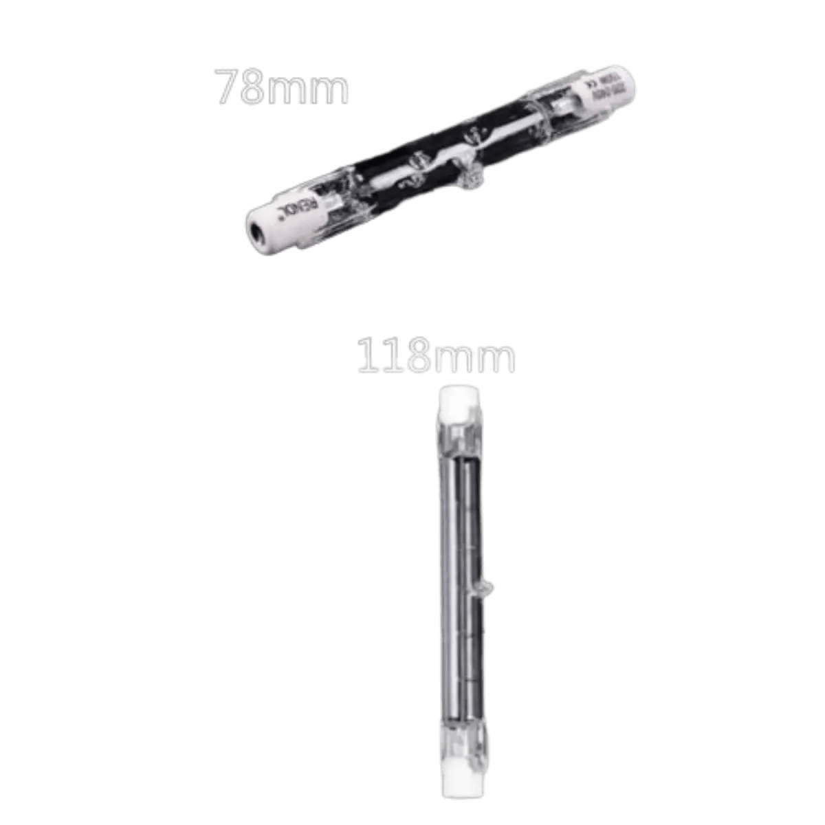 Ampoule Halogène 220v R7s 78mm 75w - Accessoires Energie