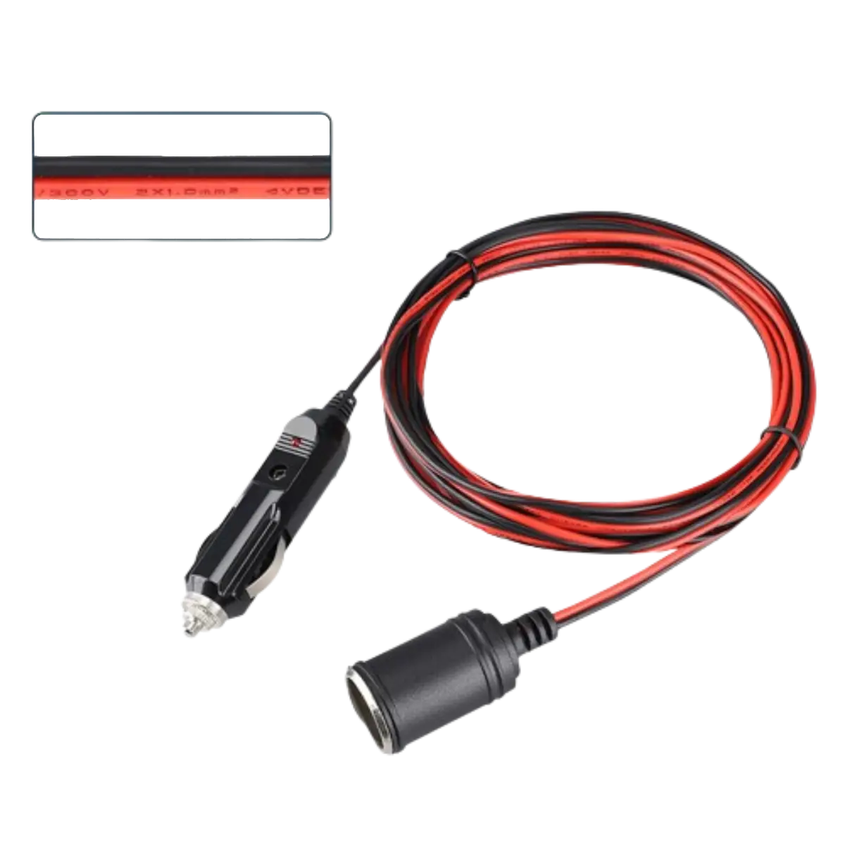 Cigarette lighter cable for car fridge