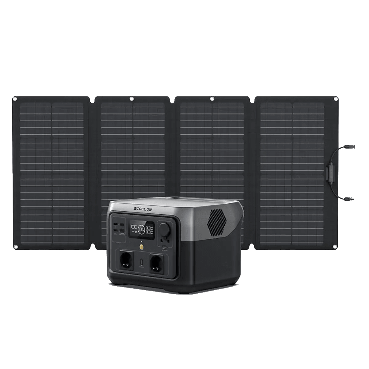Station électrique 512Wh River 2 Max + Panneau solaire portable 160W