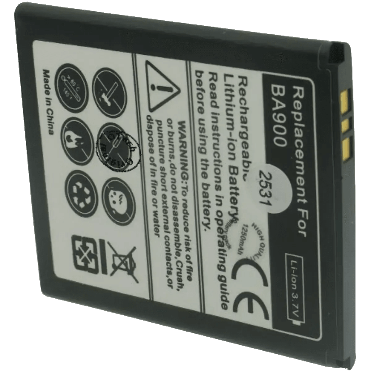 Batterie pour téléphone portable Sony C2004, C2005, BA900