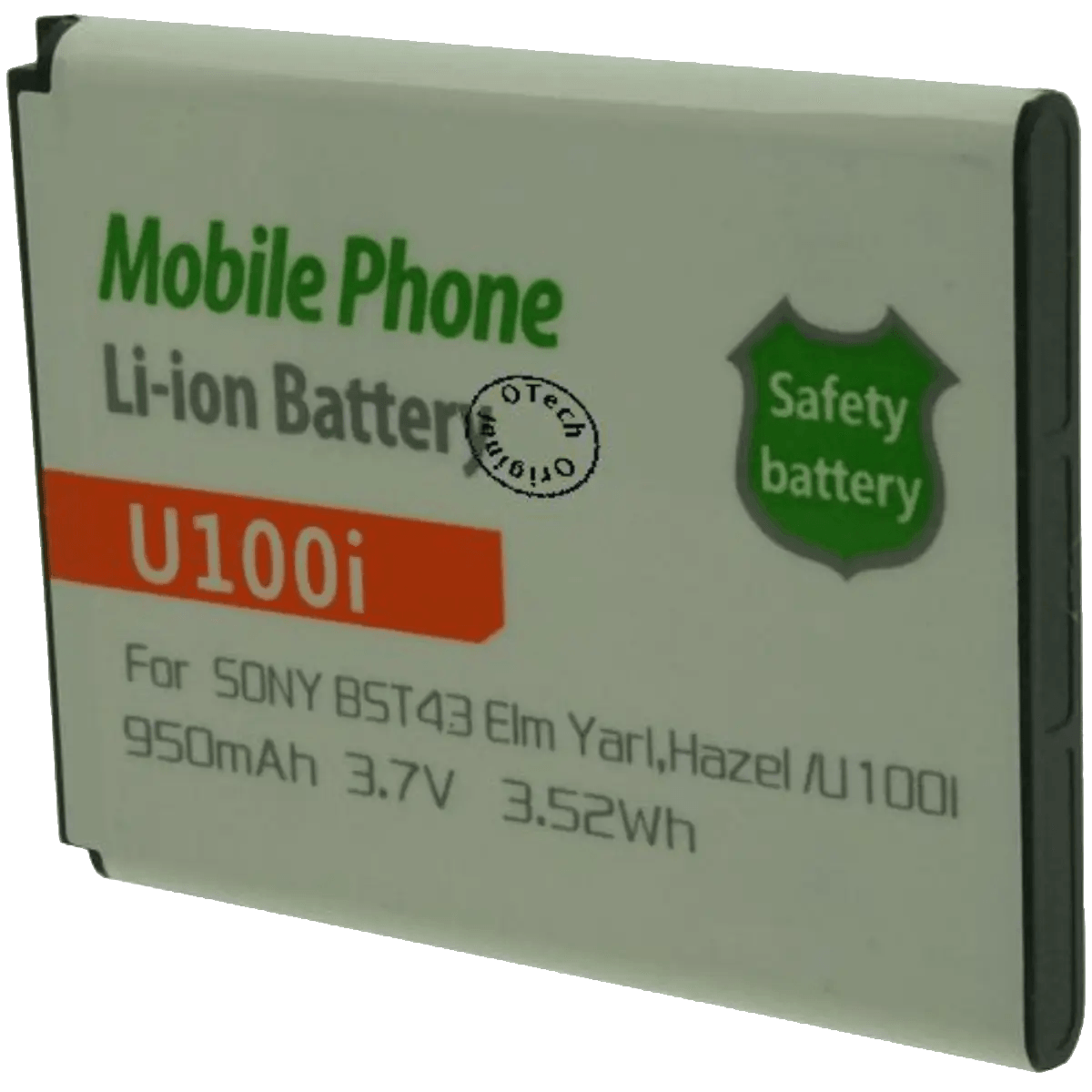 Batterie pour téléphone portable Sony BST43, HAZEL, YARL, U100I