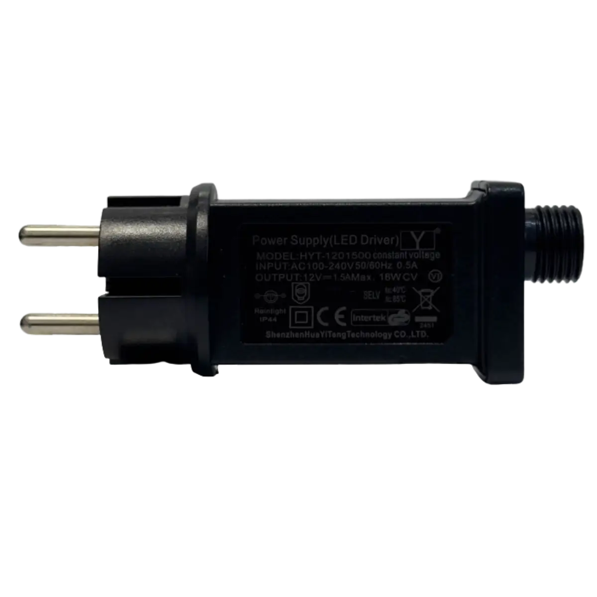 Transformateur secteur 12V – 18W pour guirlandes de décoration et de Noël