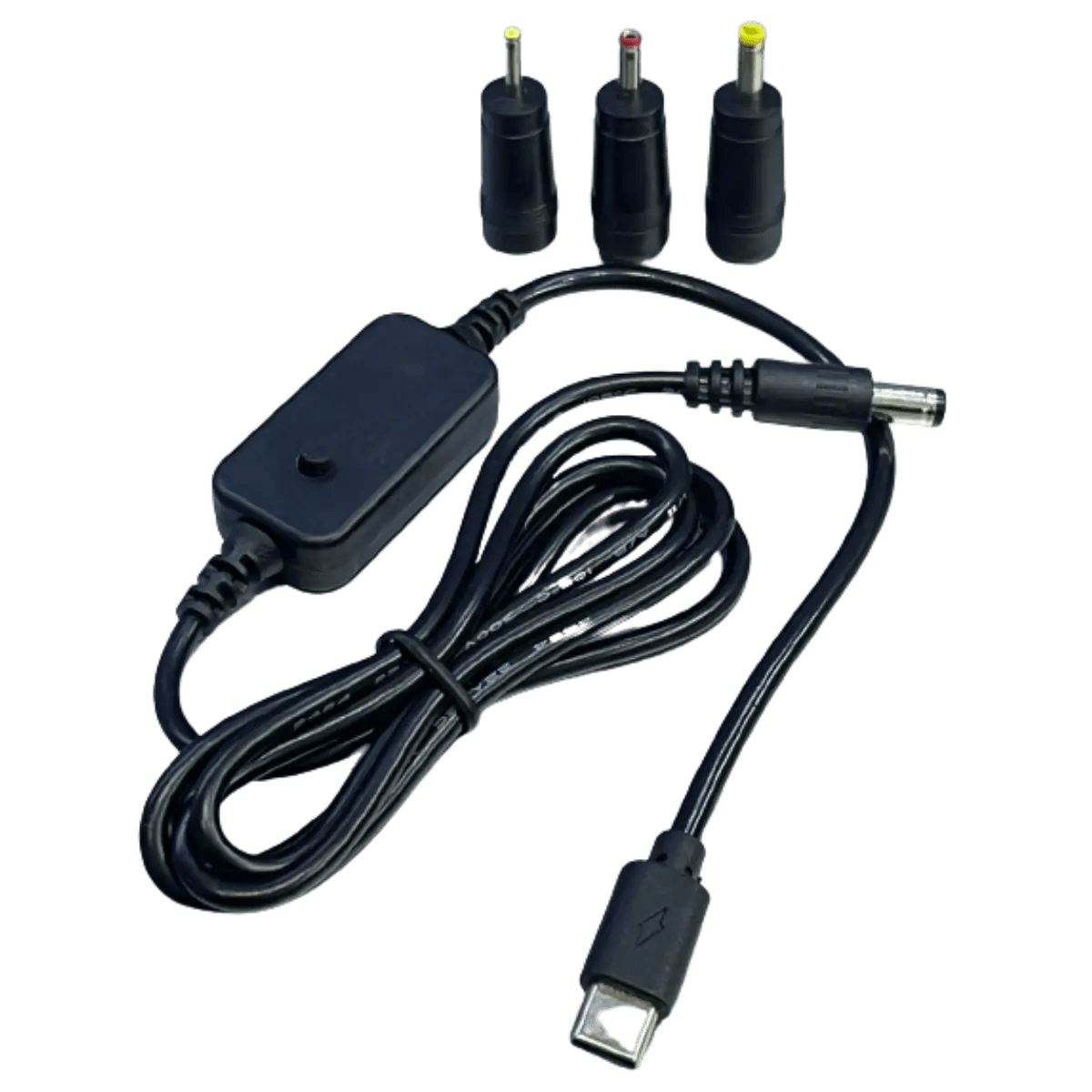 Câble USB-C vers 5.5x2.1mm 5V, 9V, 12V, 15V, 20V