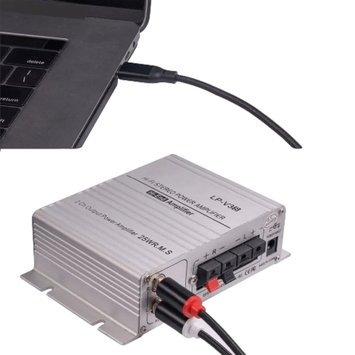 Câble audio USB-C vers 2 RCA - 1M