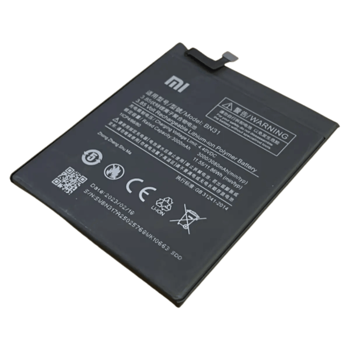 Batterie BN31 d'origine Pour Xiaomi Redmi Note 5A / A1