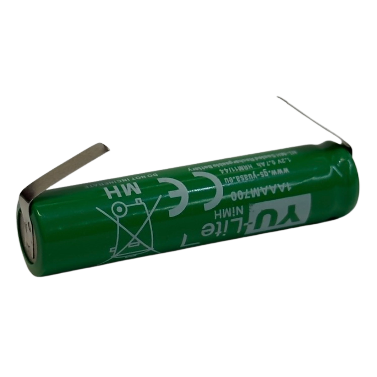Batterie YU-Lite 1.2V 700mAh AAA NiMh avec languettes