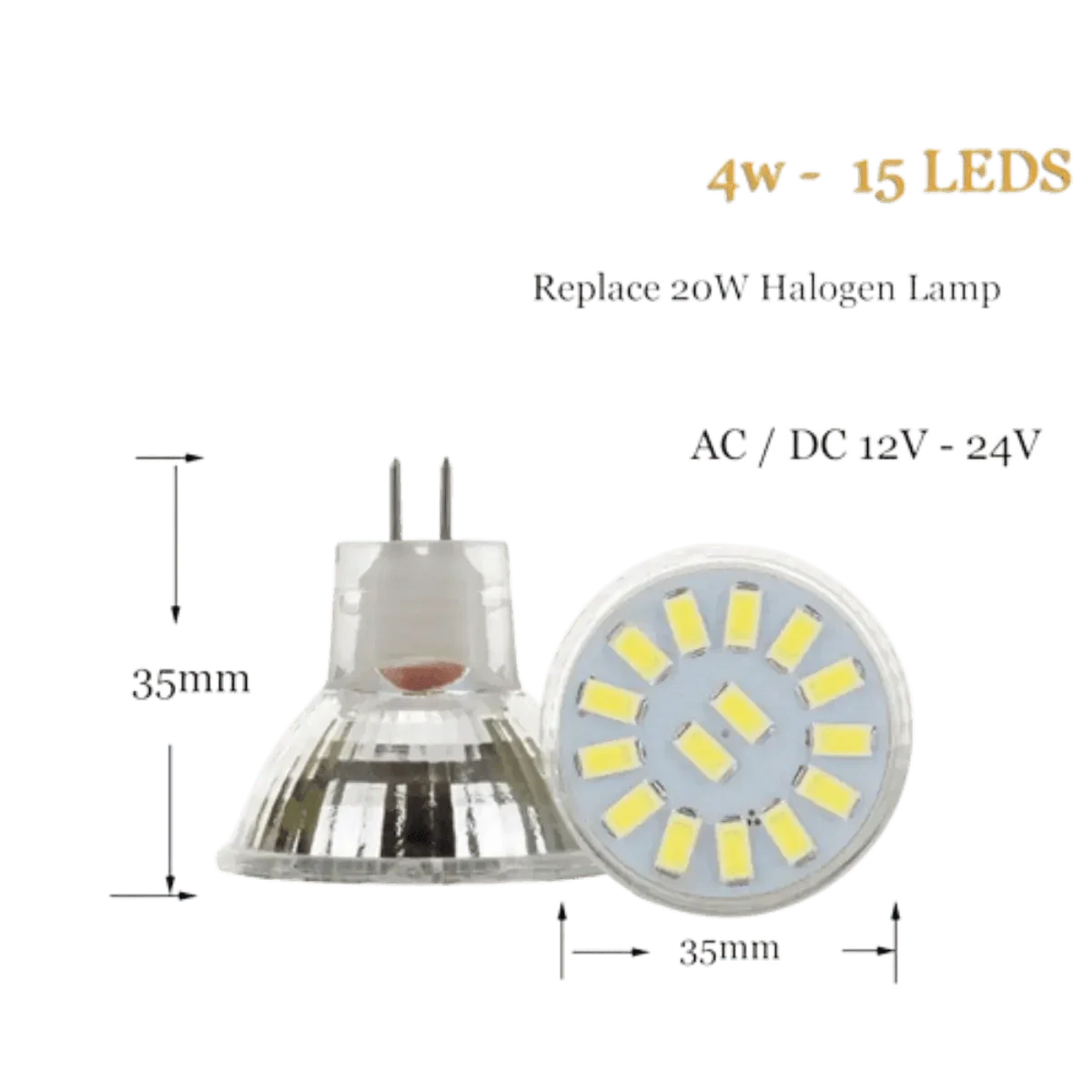 Ampoule LED MR11 12V 4W culot GU4 - photo 2