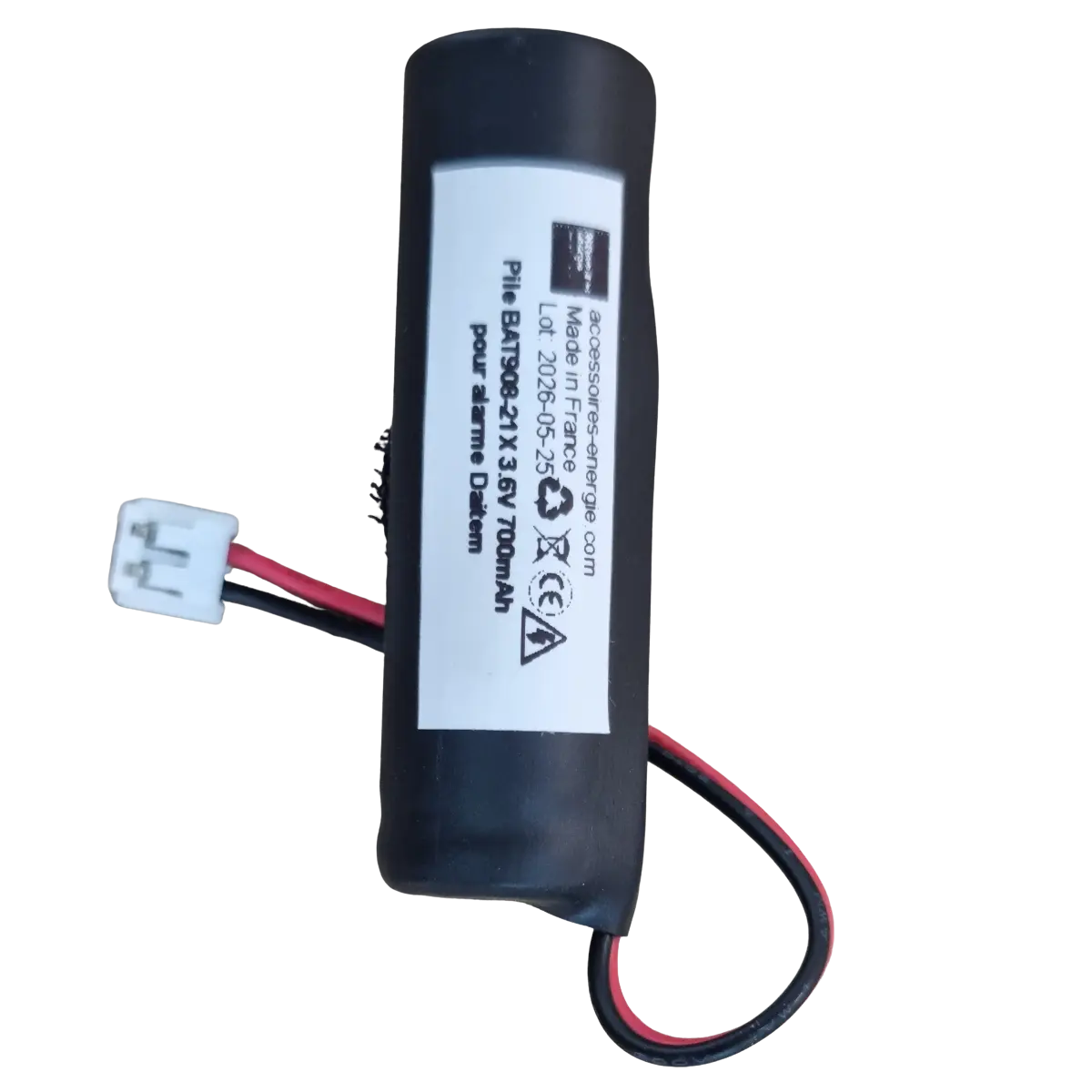 Pile BAT908-21X 3.6V 700mAh pour alarme Daitem