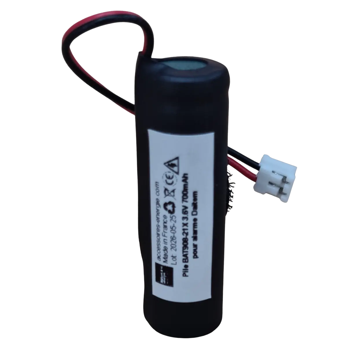 Pile BAT908-21X 3.6V 700mAh pour alarme Daitem