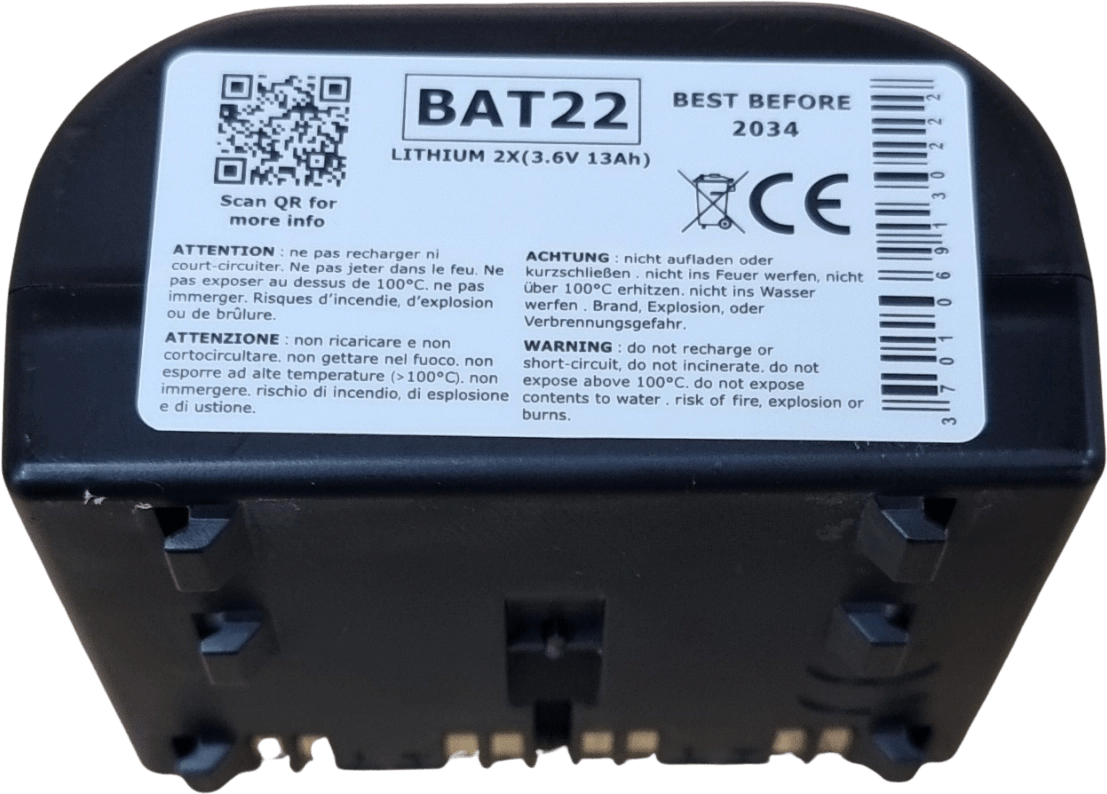 Pile Lithium BATLI-22 BAT22 2x3.6V 13Ah compatible Hager Daitem