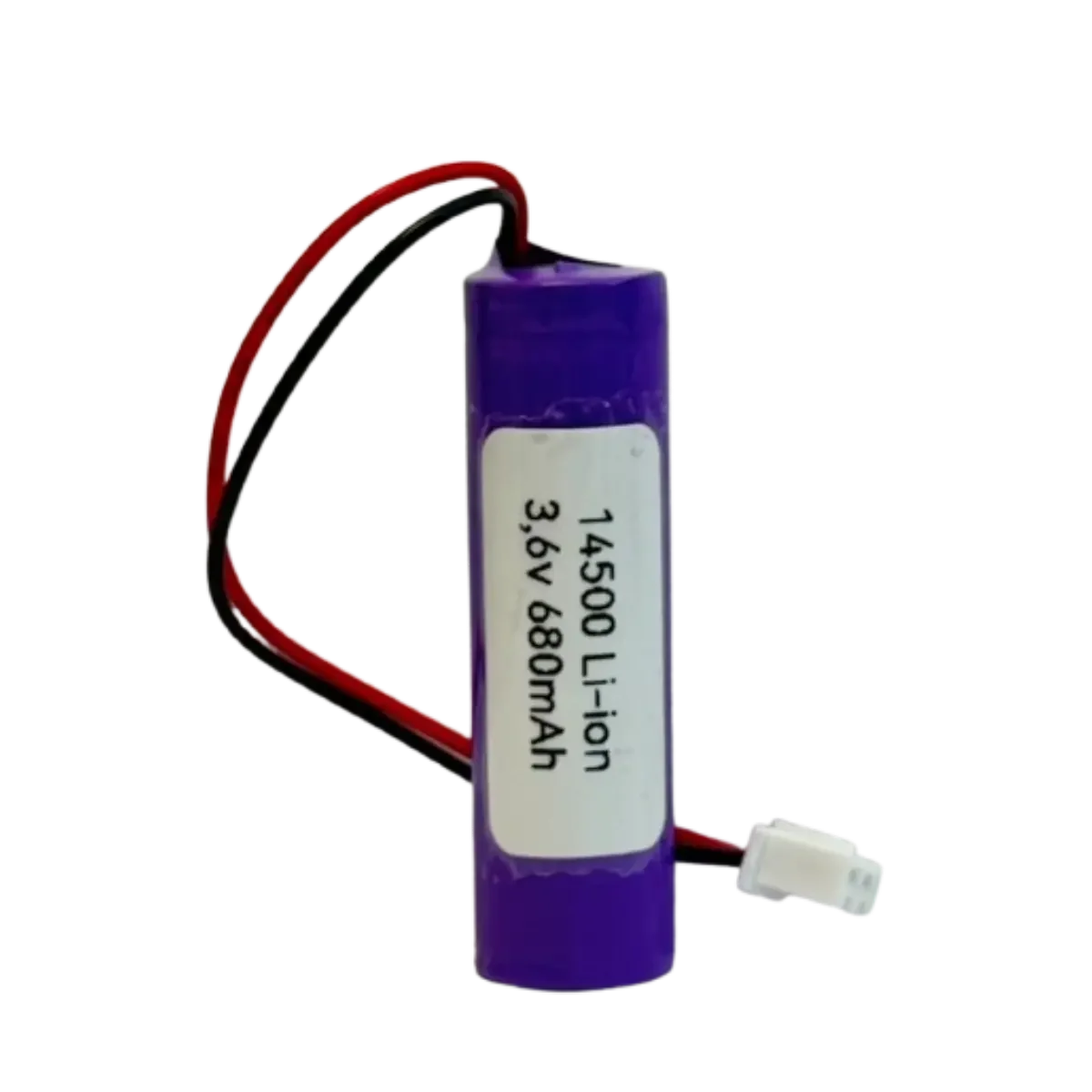 Batterie 14500 680mAh Li-ion 3.7V avec connecteur pour alarme