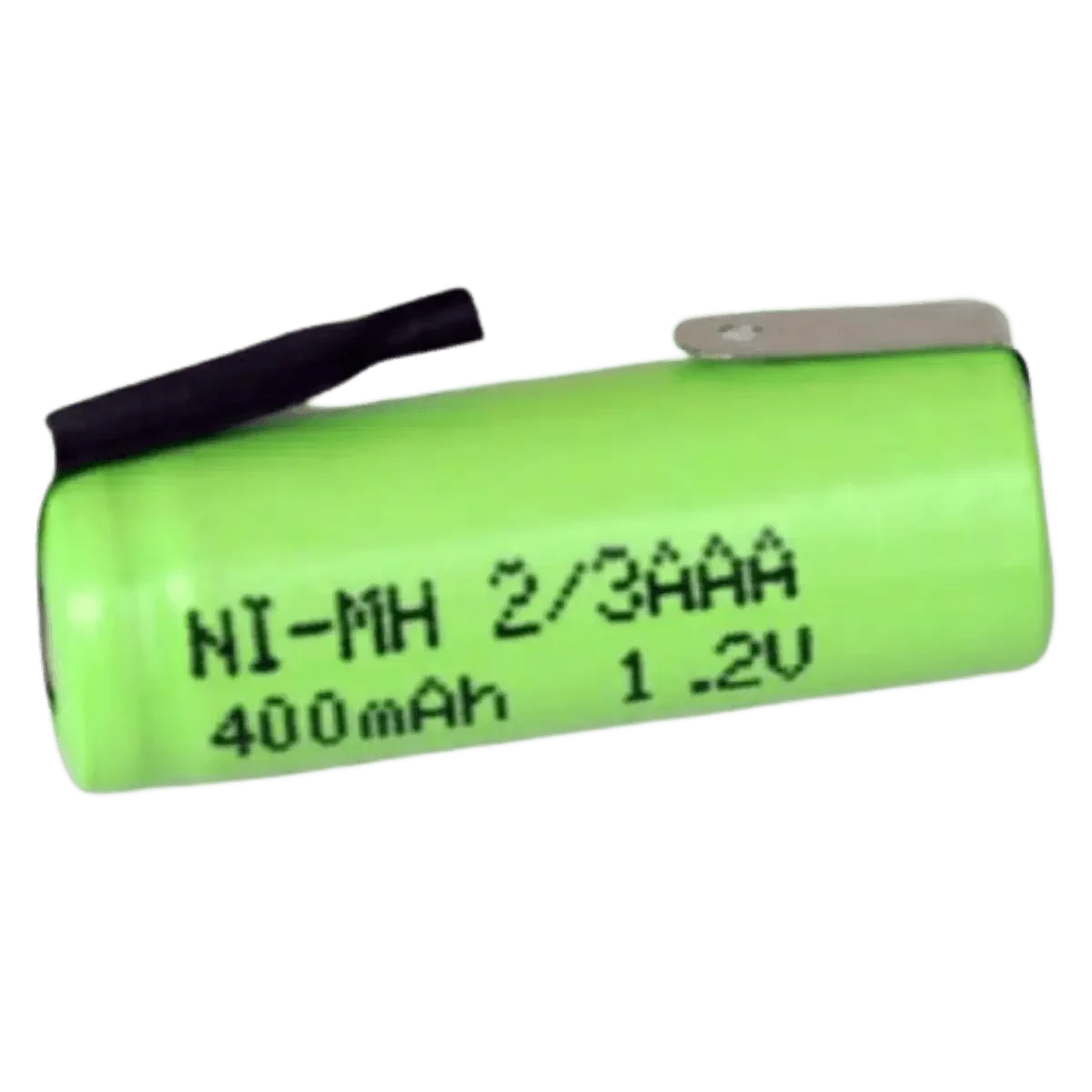 Batterie 2/3AAA NiMH 1.2V 400mAh avec languettes à souder