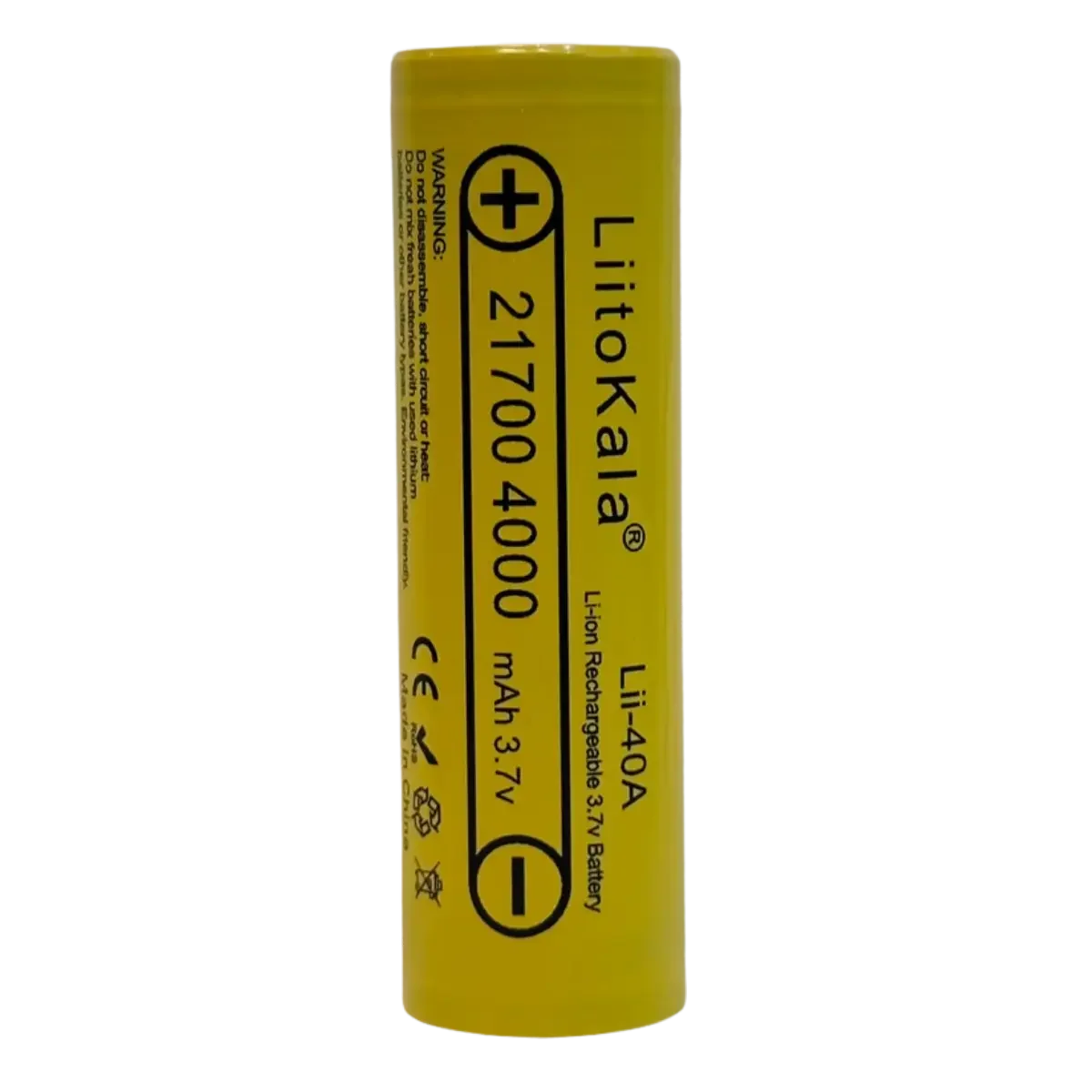 Cellule LiitoKala 21700 4000mAh, autre vue