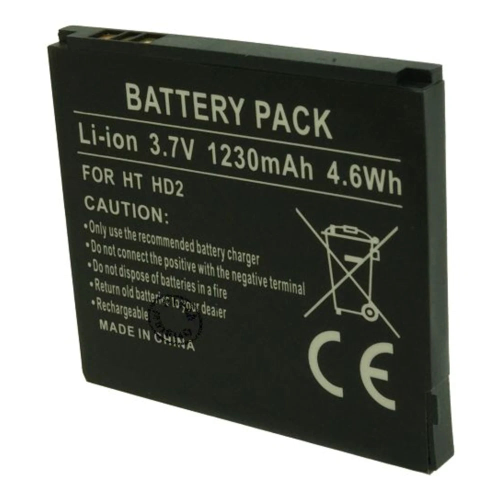 Batterie HTC HD2 1230mAh type BA S400