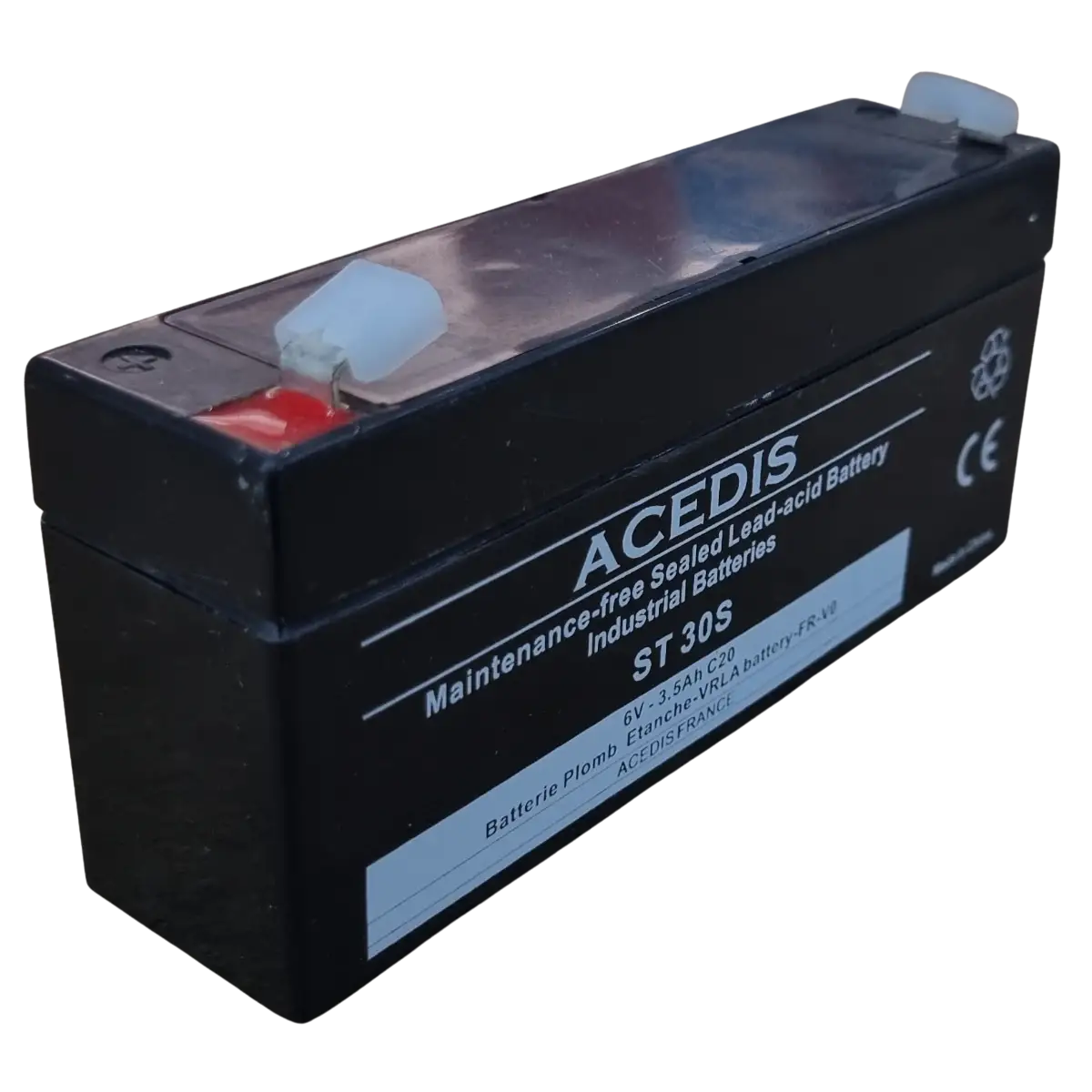 Batterie Plomb AGM ACEDIS ST30S 6V 3.5Ah – Faston 4.75mm – Alarme UPS Médical