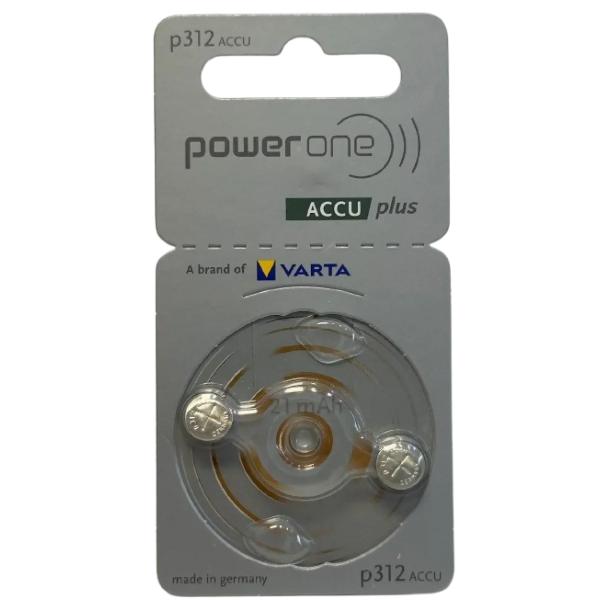 Batteries auditives P312 PR41 NiMH 1.2V rechargeables x2