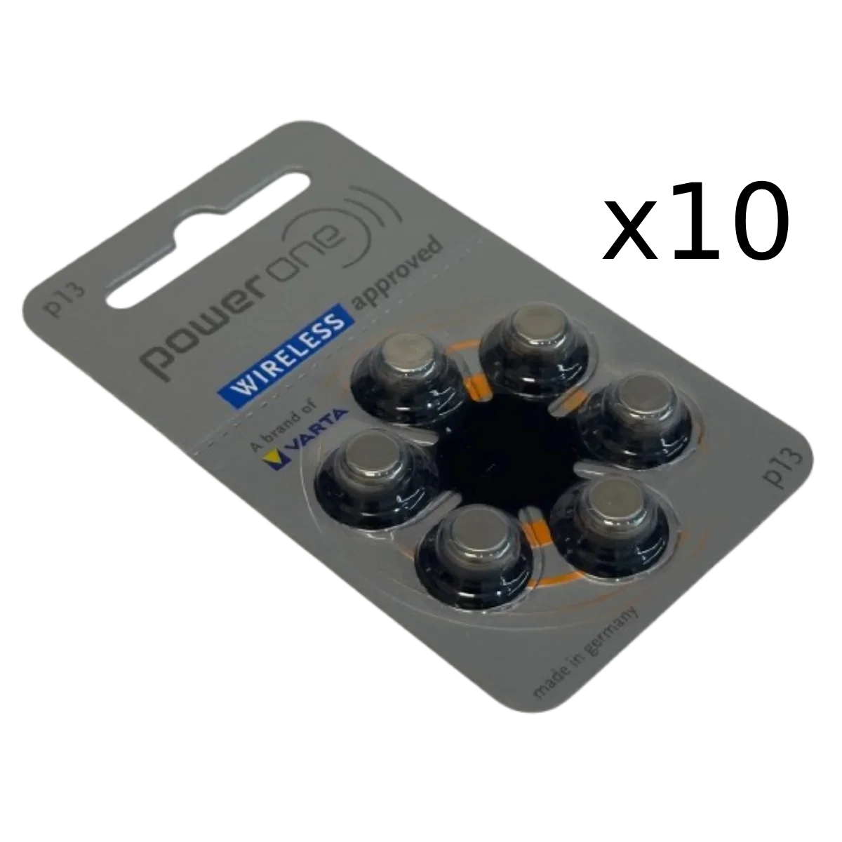 Lot 60 piles N° 13 pour Appareil Auditif Varta