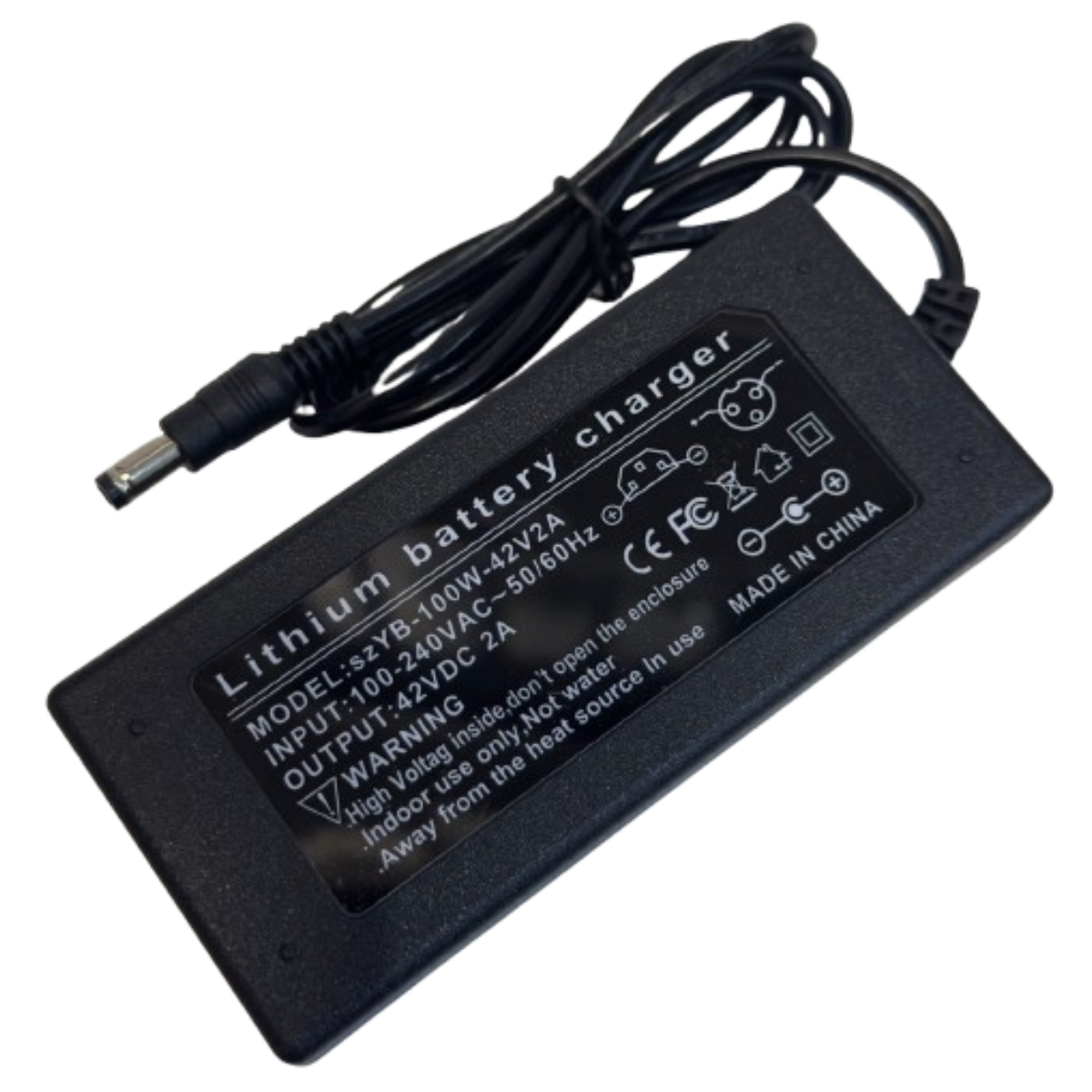 Charger 42v 2A plug 5.5 x 2.1 mm