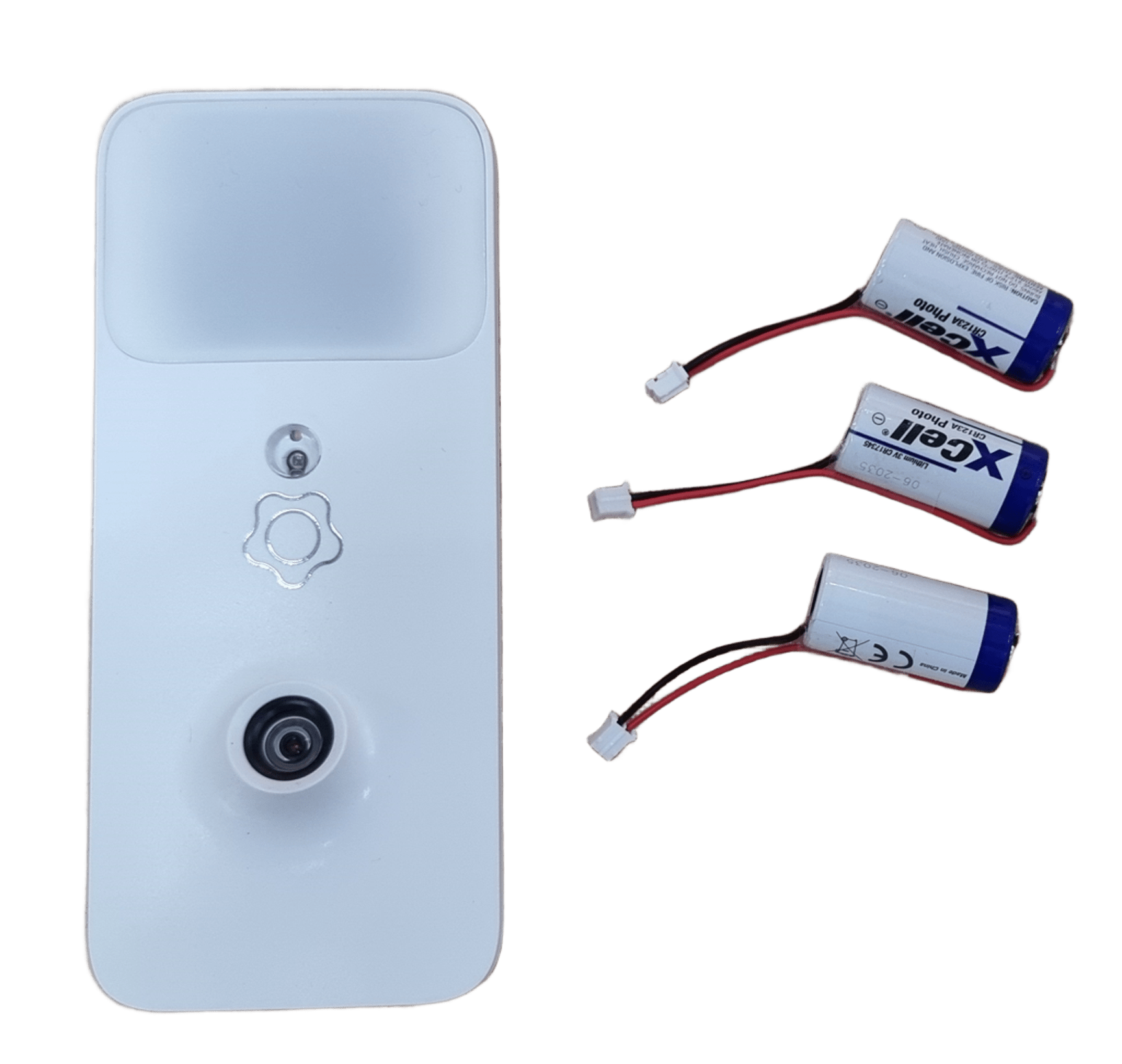 Pile CR123A 3V 1350mAh avec Connecteur – Compatible Alarme Verisure