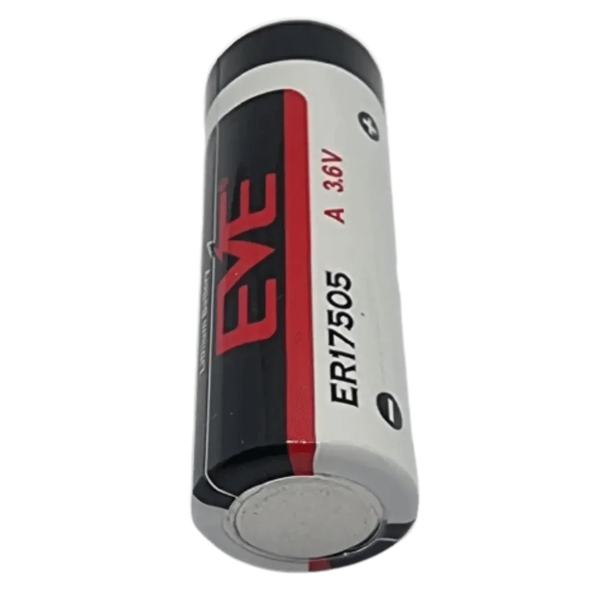 Pile EVE ER17505 3600mAh vue latérale et étiquette