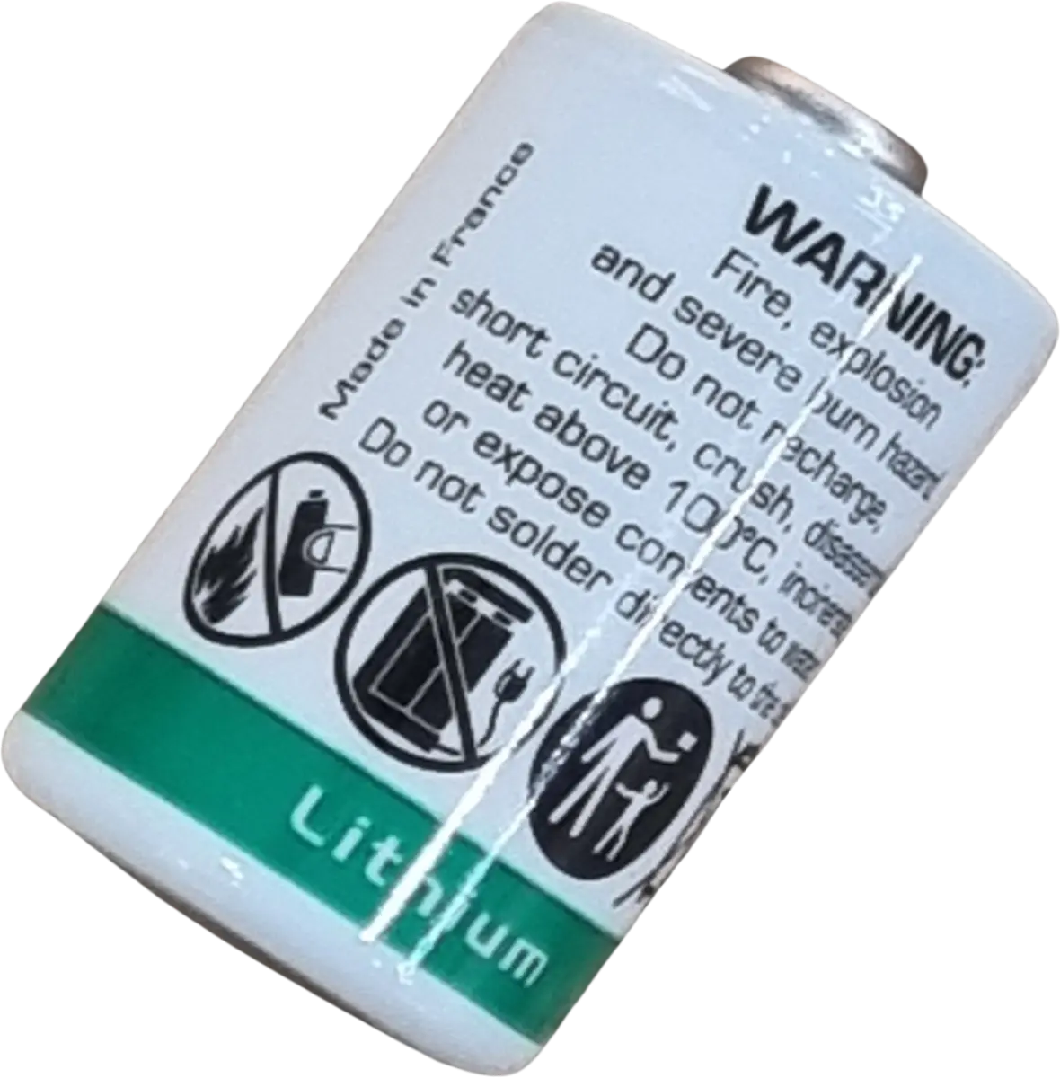 Pile Lithium Saft LS14250 3.6V 1200mAh 1/2AA Li-SOCl2
