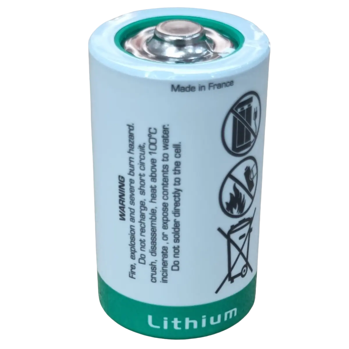 Pile lithium SAFT LSH20 3.6V 13Ah Li-SOCl₂ format D