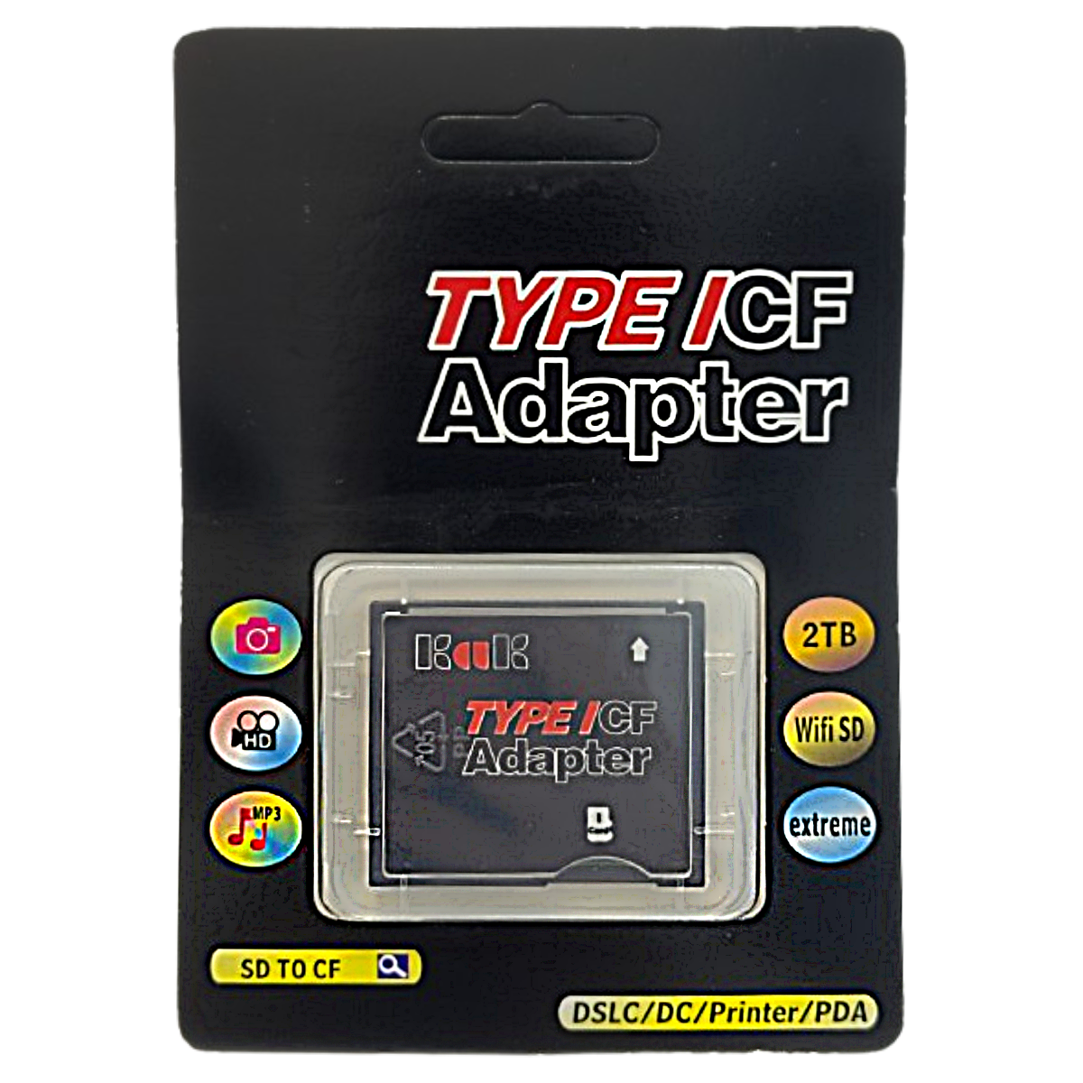Adaptateur de carte Micro SD TF vers carte CompactFlash CF