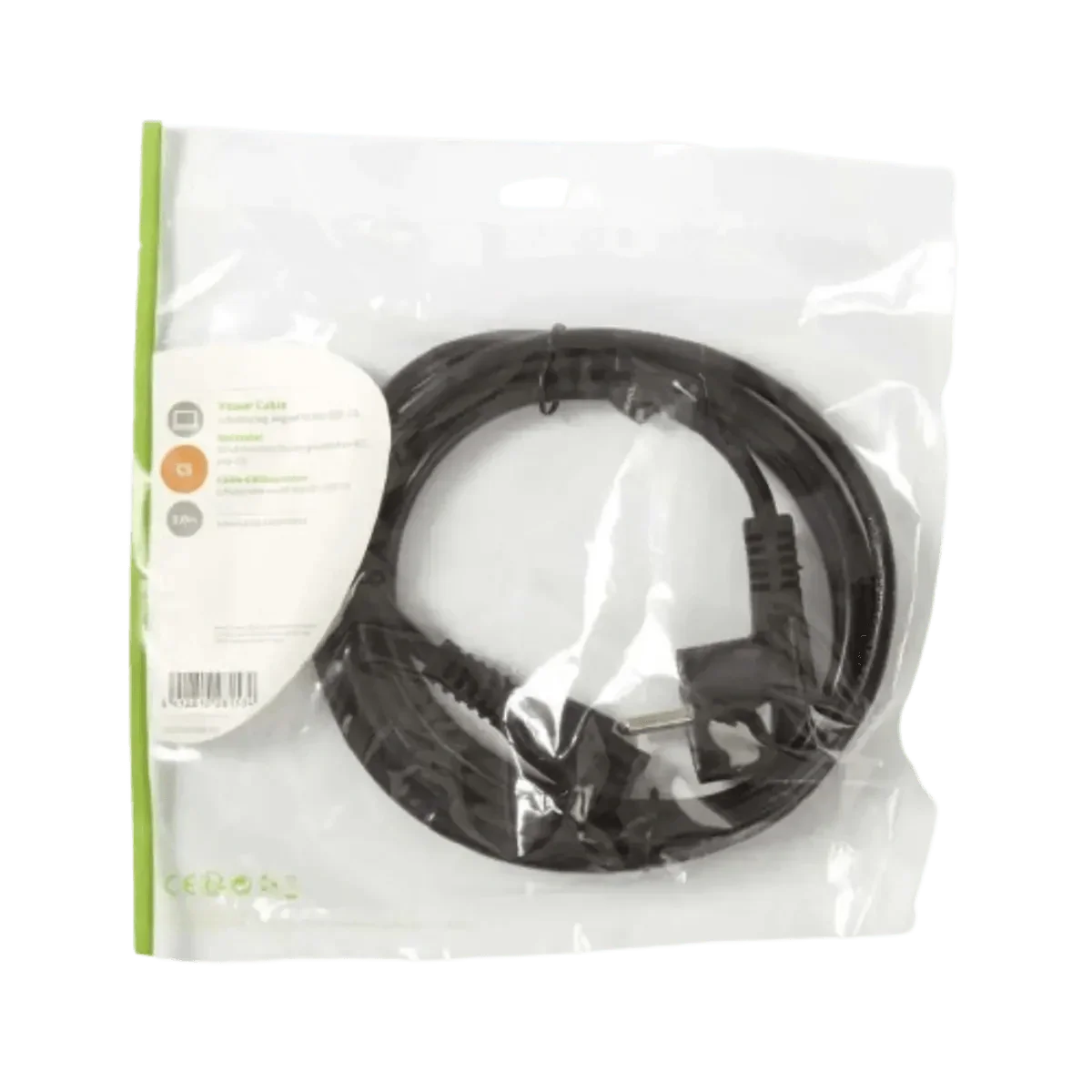 Cordon d’alimentation Nedis CEGP10100BK20 noir avec connecteur IEC C5 pour entrée C6