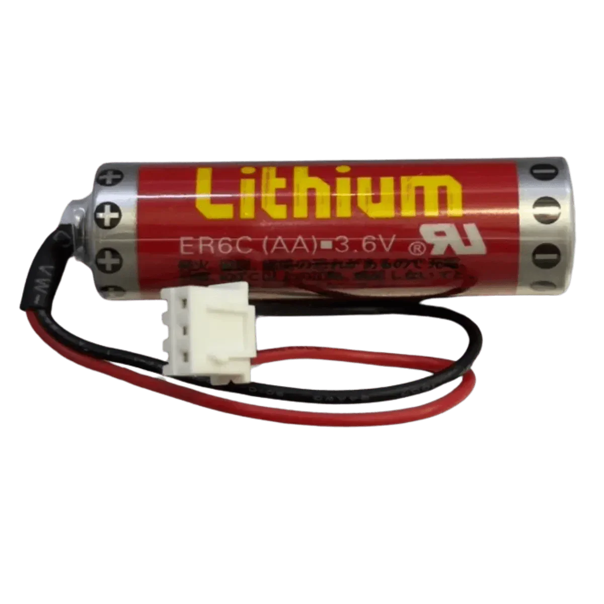 Pile lithium ER6C 3,6 V 1800 mAh format AA 14500, pour sauvegarde PLC