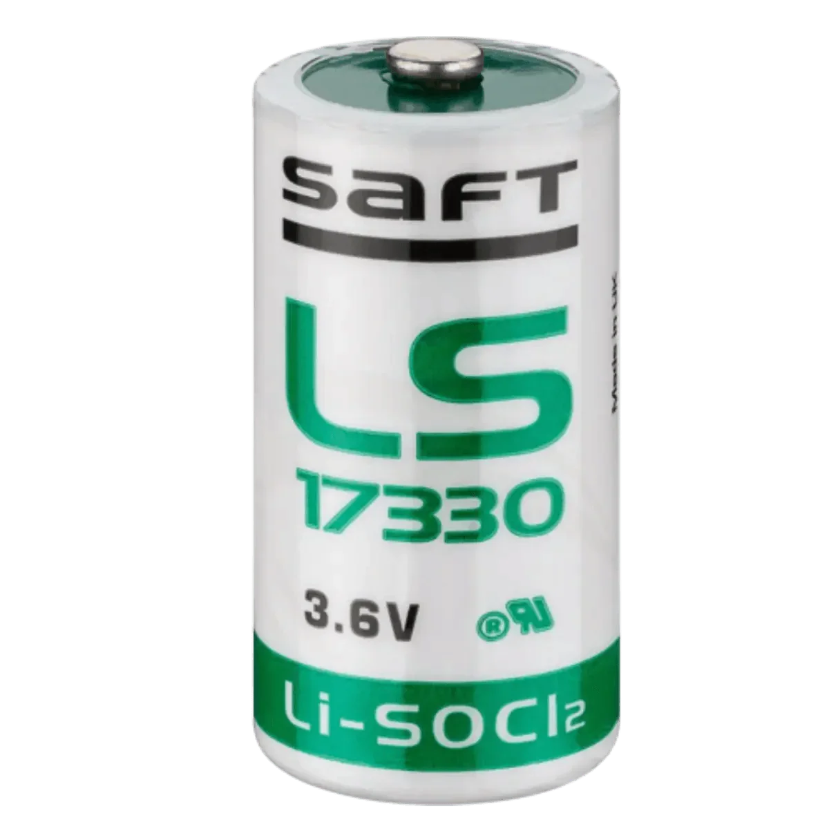 Pile lithium Saft LS17330 3,6 V 2100 mAh au format cylindrique 2/3A