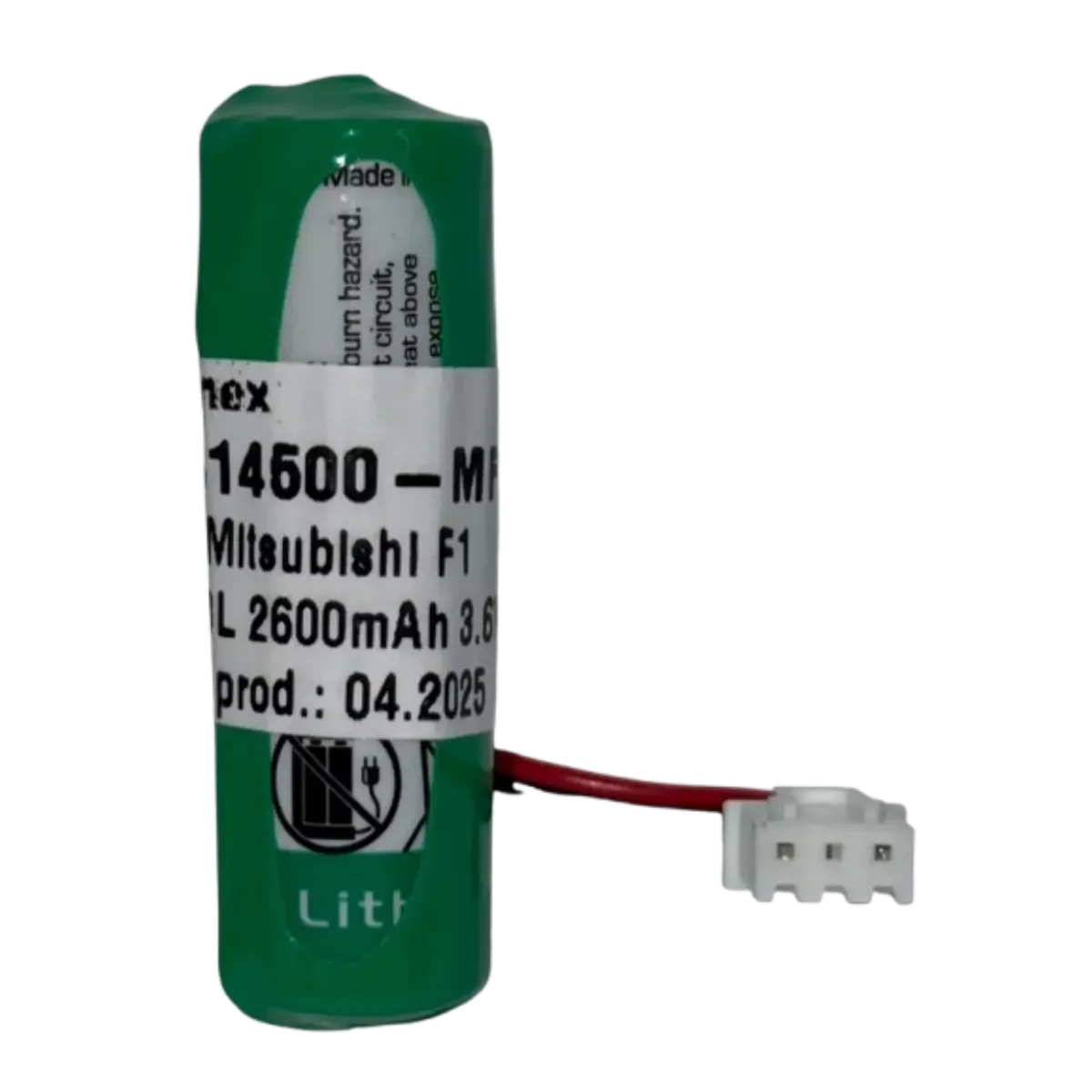 Pile LS14500-MF 3.6V 2600mAh pour automate Mitsubishi vue principale