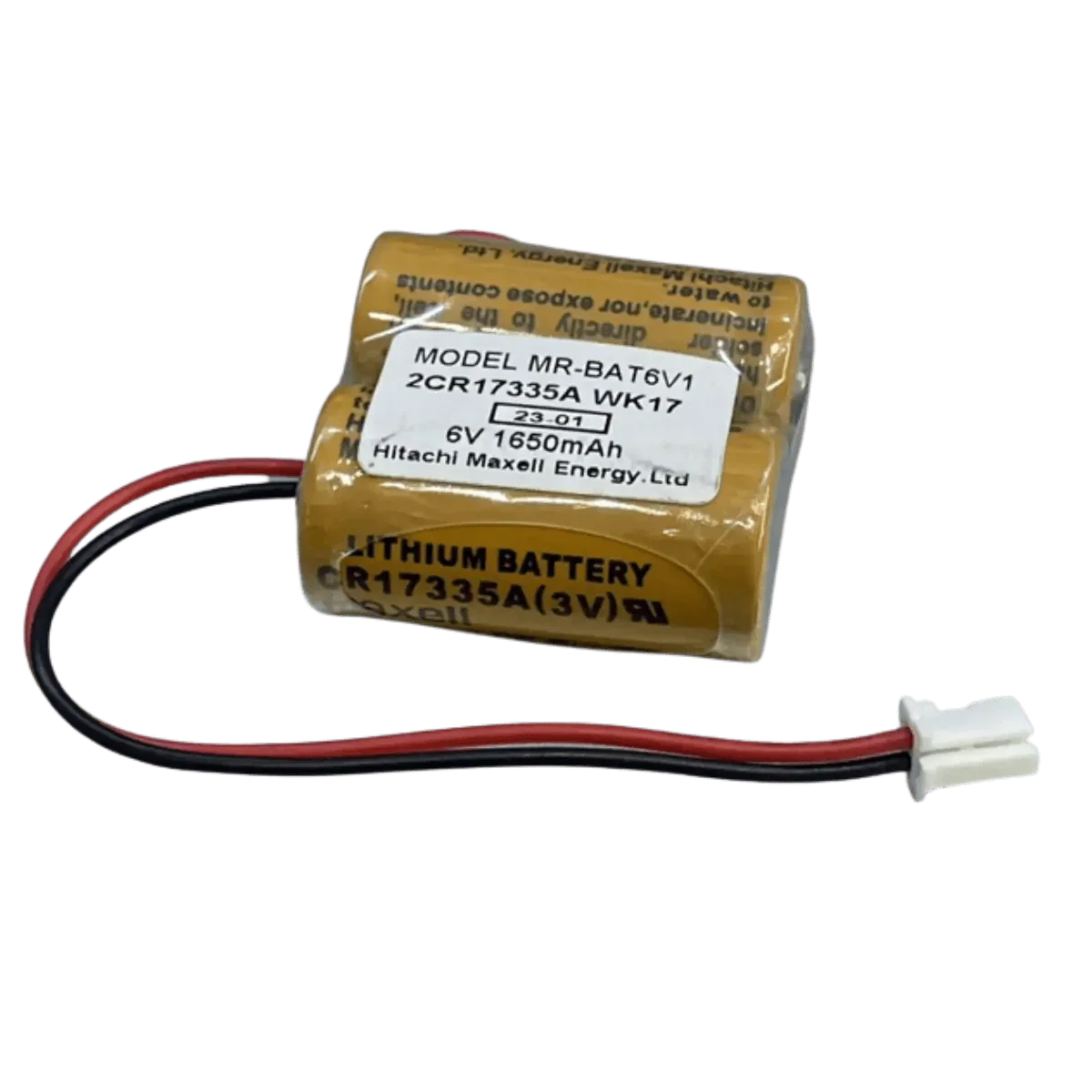 Pile MR-BAT6V1 2CR17335A avec connecteur 2 broches Mitsubishi