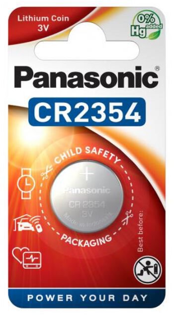 Pile Panasonic CR2354 3V lithium blister - vue principale