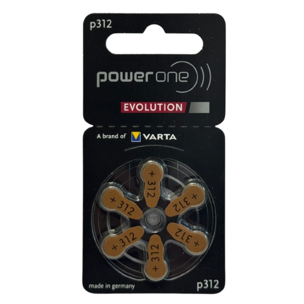Piles Auditives 312 PR41 – Plaquette Marron x10 (60 Piles)