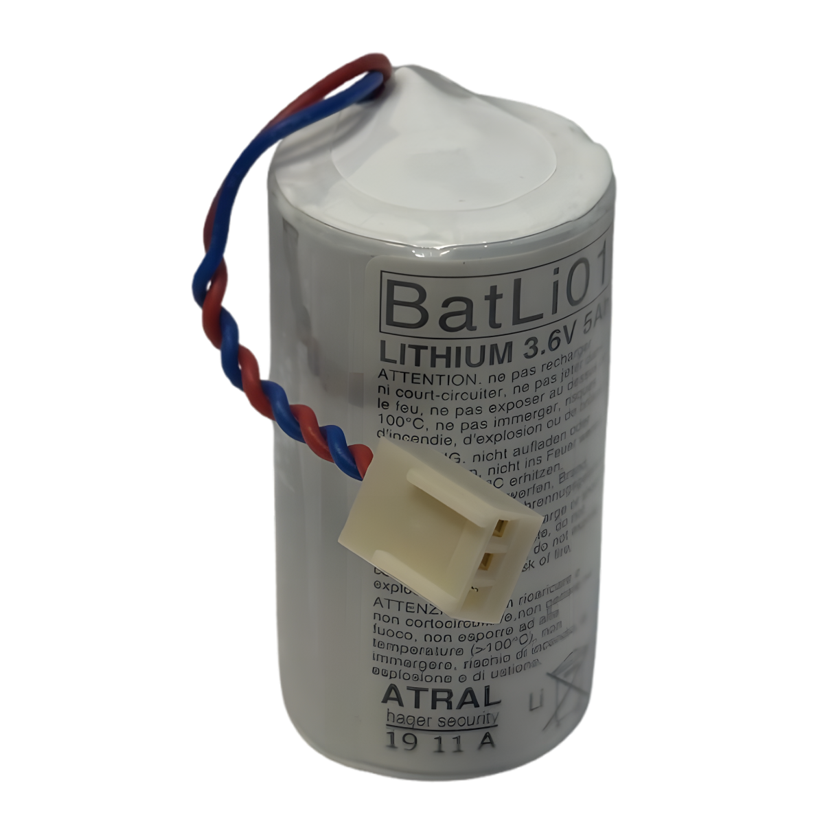 Pile d'origine BATLI01 pour alarme HAGER ATRAL DAITEM
